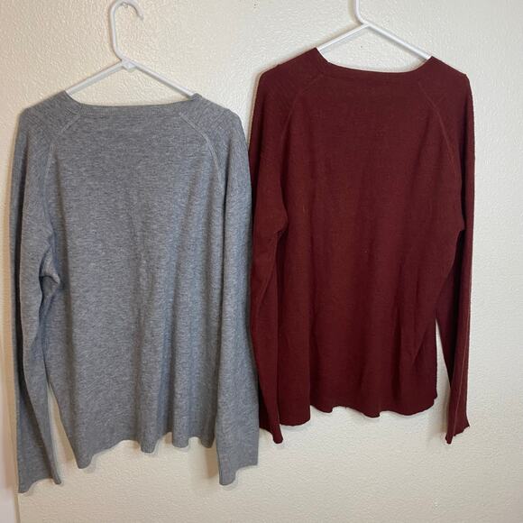 Horny Toad Lot Of Two Mens Wool/Cashmere Sweaters Gray Maroon Size XL - Picture 5 of 9